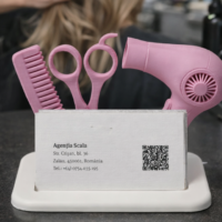 3d druck visitenkartenhalter "hair stylist & barbershop"