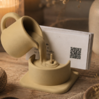 3d druck visitenkartenhalter "candle maker & lichtmanufaktur"