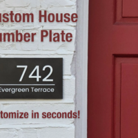 personalisiertes 3d druck hausnummernschild mit straßenname – wetterfest (asa/abs)